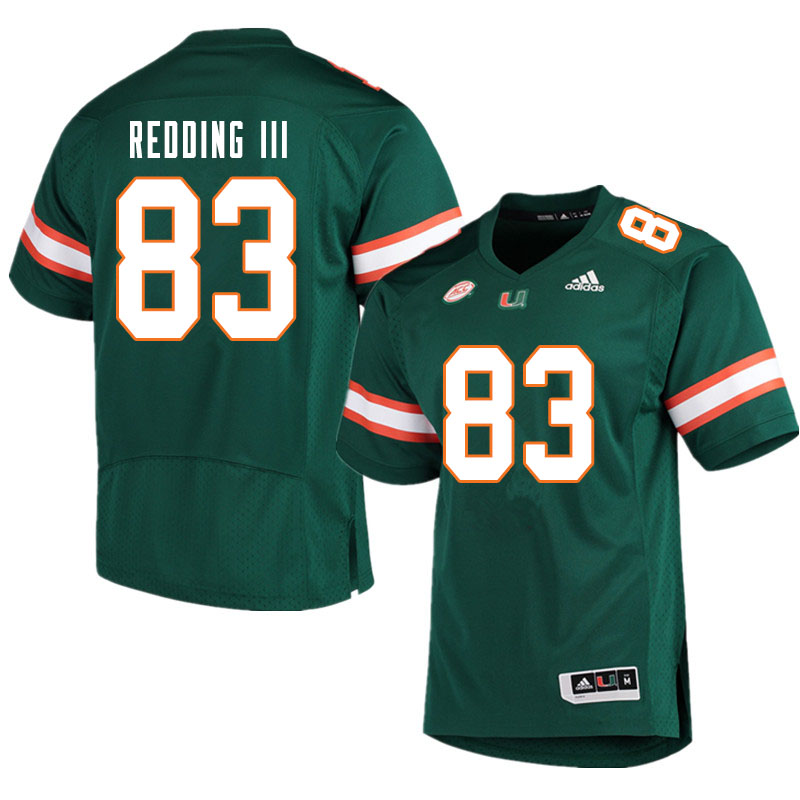 Men #83 Michael Redding III Miami Hurricanes College Football Jerseys Sale-Green